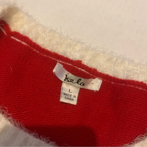 Ugly Christmas Sweater Cat With Tinsel Size Large - Picture 4 of 7